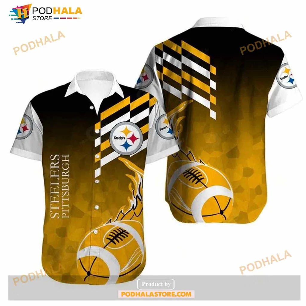 Pittsburgh Steelers Funny Hawaiian Shirt With Bold Football Design