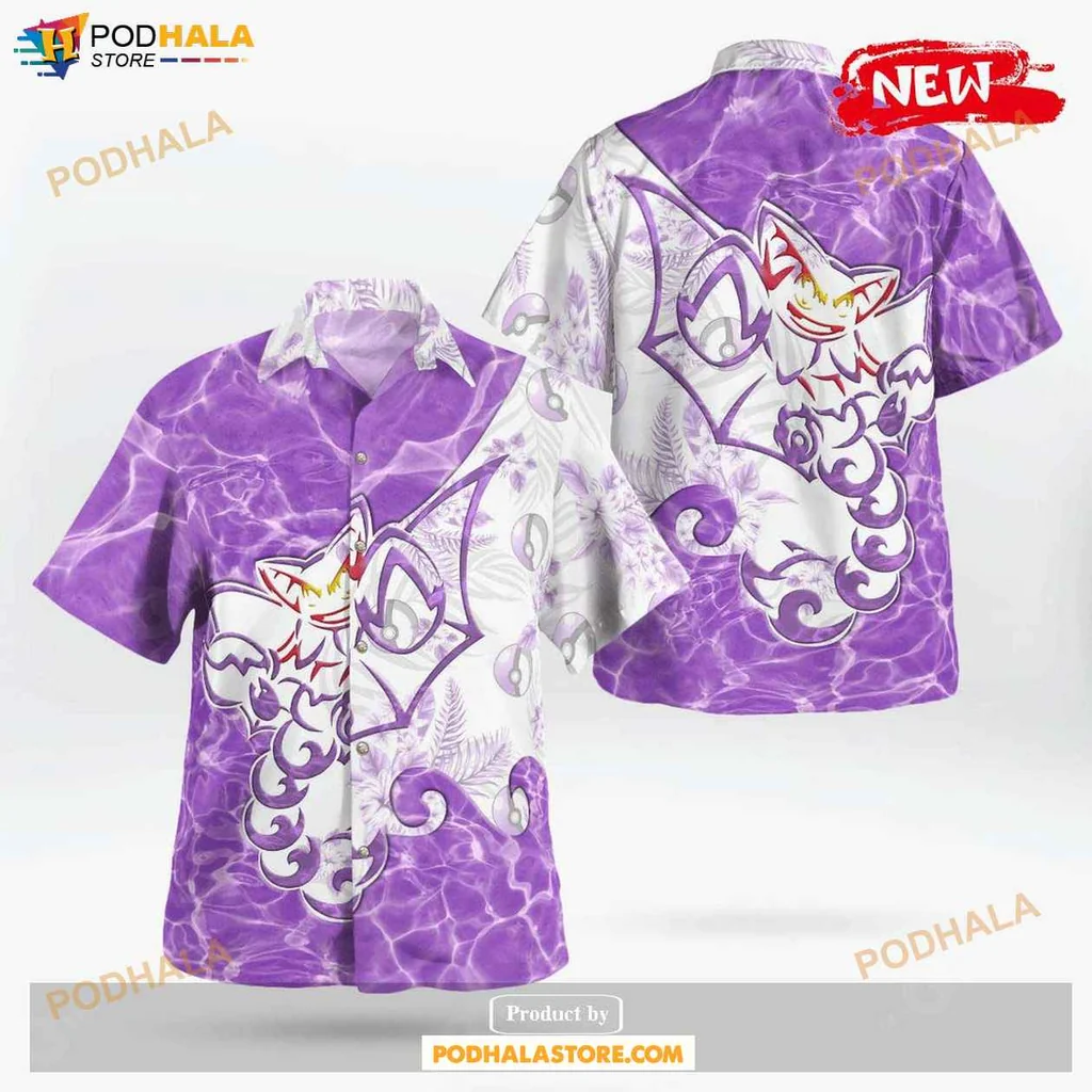 Playful Ghost Aloha Shirt, Vibrant Tropical Design For Men And Women