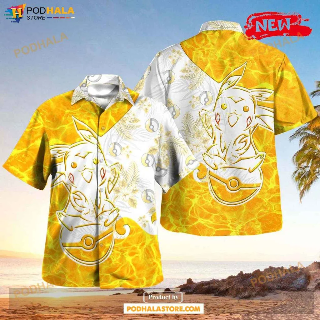 Playful Pika Aloha Shirt, Tropical Design For Men And Women, Vibrant Casual Wear