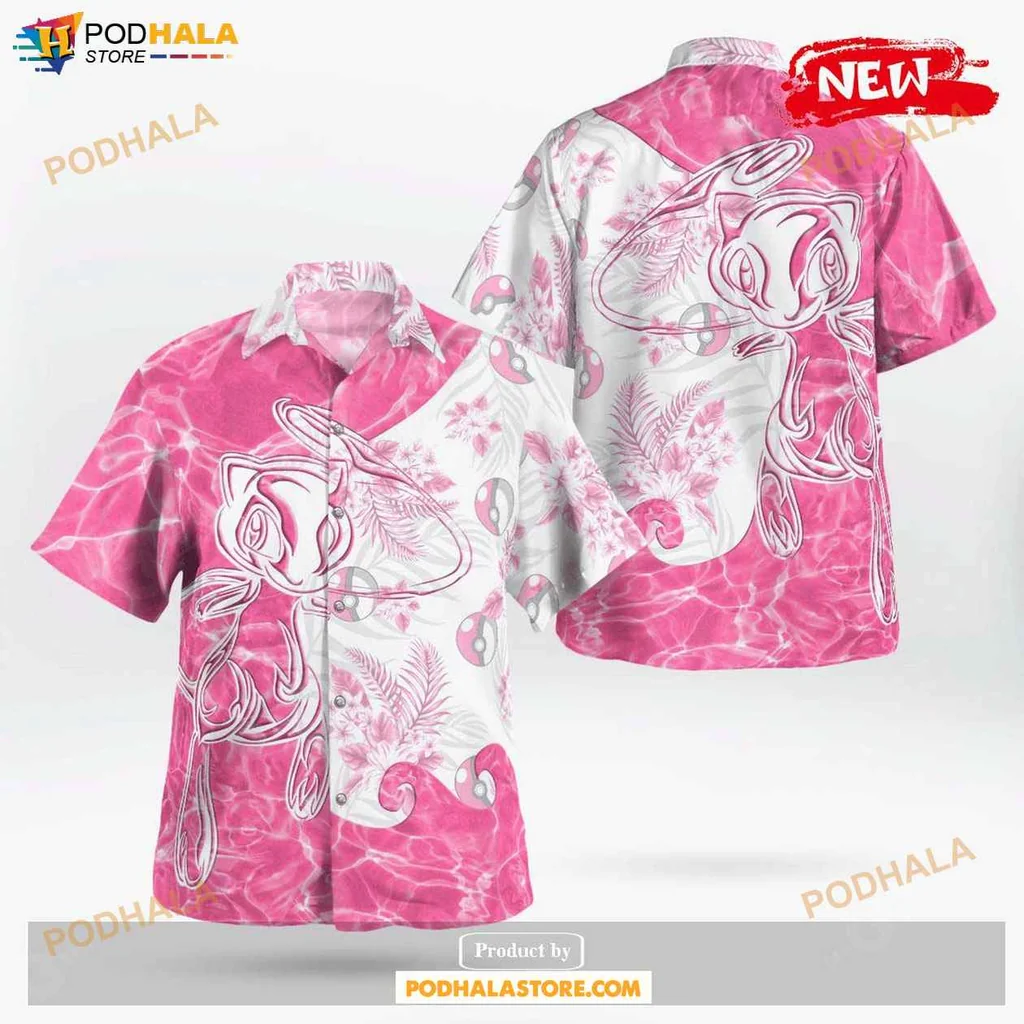 Playful Tribal Cat Aloha Shirt, Vibrant Tropical Design For Beach Outings