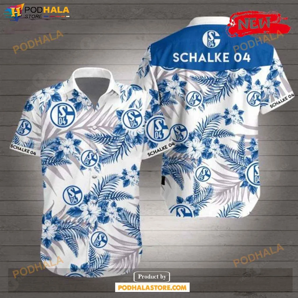 Playful Tropical Aloha Shirt Schalke 04 Summer Shirt For Men And Women