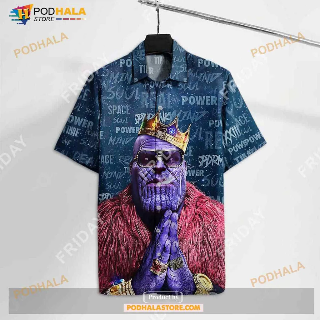 Powerful Praying Character Hawaiian Shirt With Colorful Graphic Design