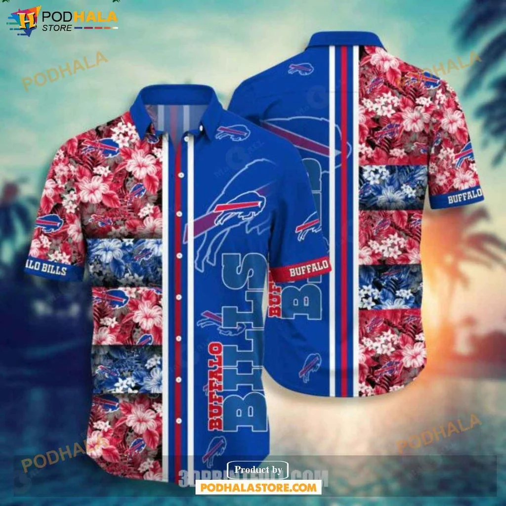 Proud Buffalo Bills Hawaiian Shirt, Vibrant Tropical Design For Fans