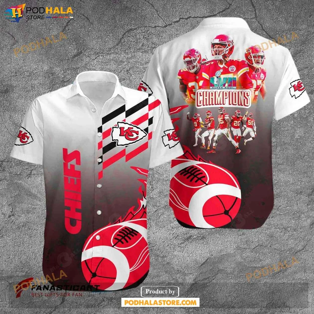 Proud Chiefs Fan Hawaiian Shirt, Vibrant Kansas City Chiefs Design For Game Day