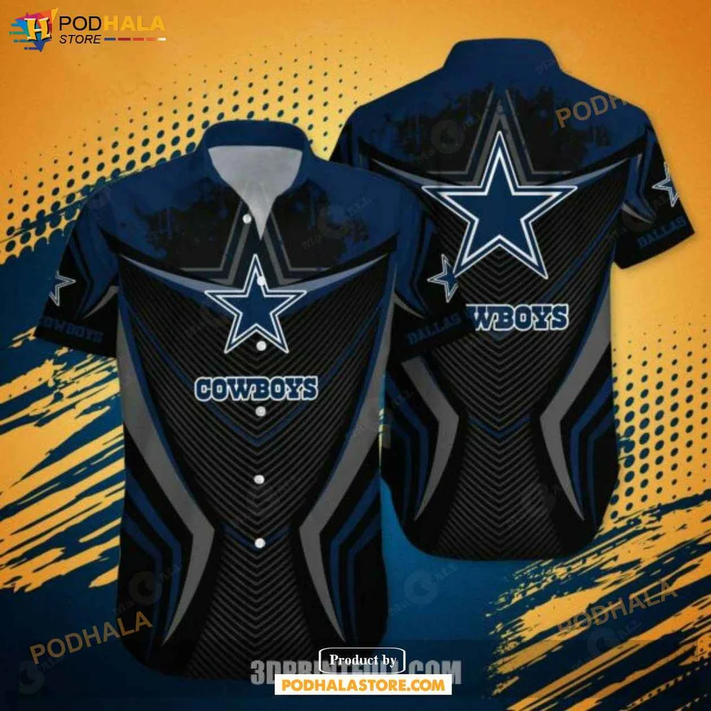 Proud Dallas Cowboys Hawaiian Shirt, Stylish Summer Design With Star Emblem