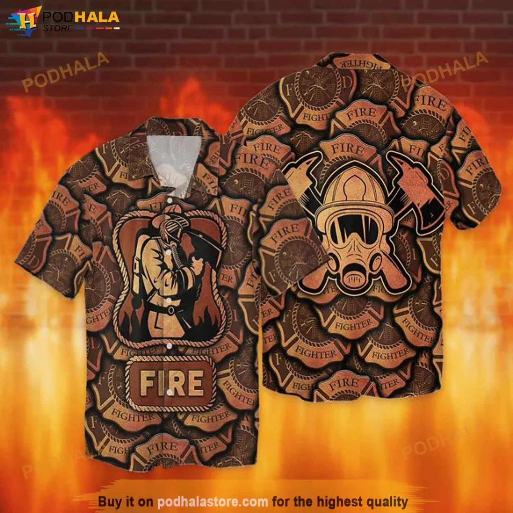 Proud Firefighter Lover Hawaiian Shirt, Funny Design For Memorial Day Celebrations