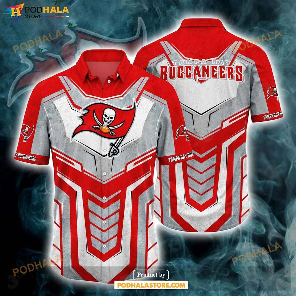 Proud Tampa Bay Buccaneers Hawaiian Shirt, Vibrant Red And Black Team Design