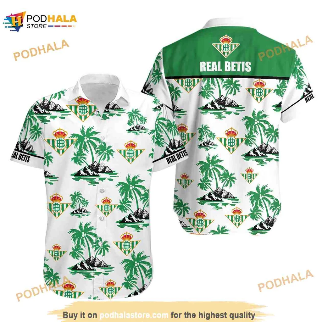 Real Betis Aloha Shirt, Tropical Hawaiian Shirt For Fans