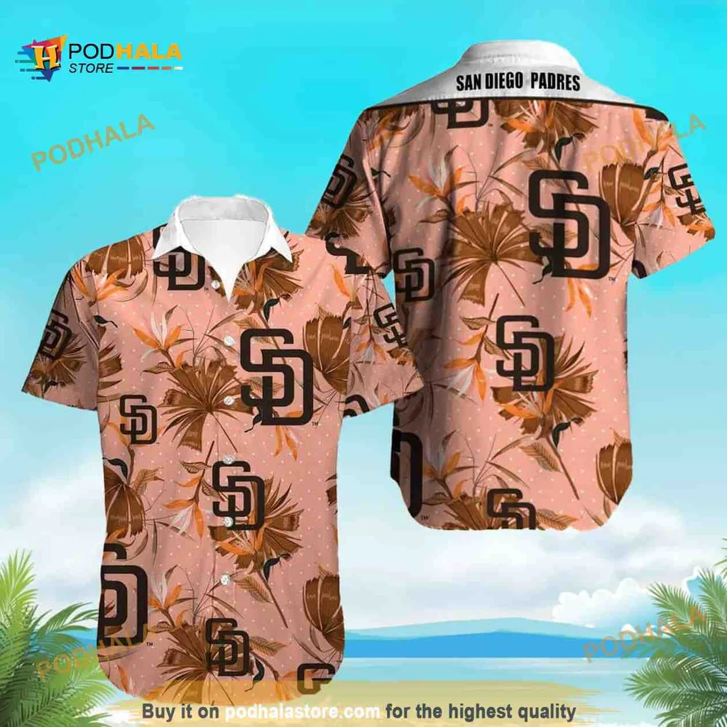 San Diego Padres Hawaiian Shirt With Tropical Design For Fans