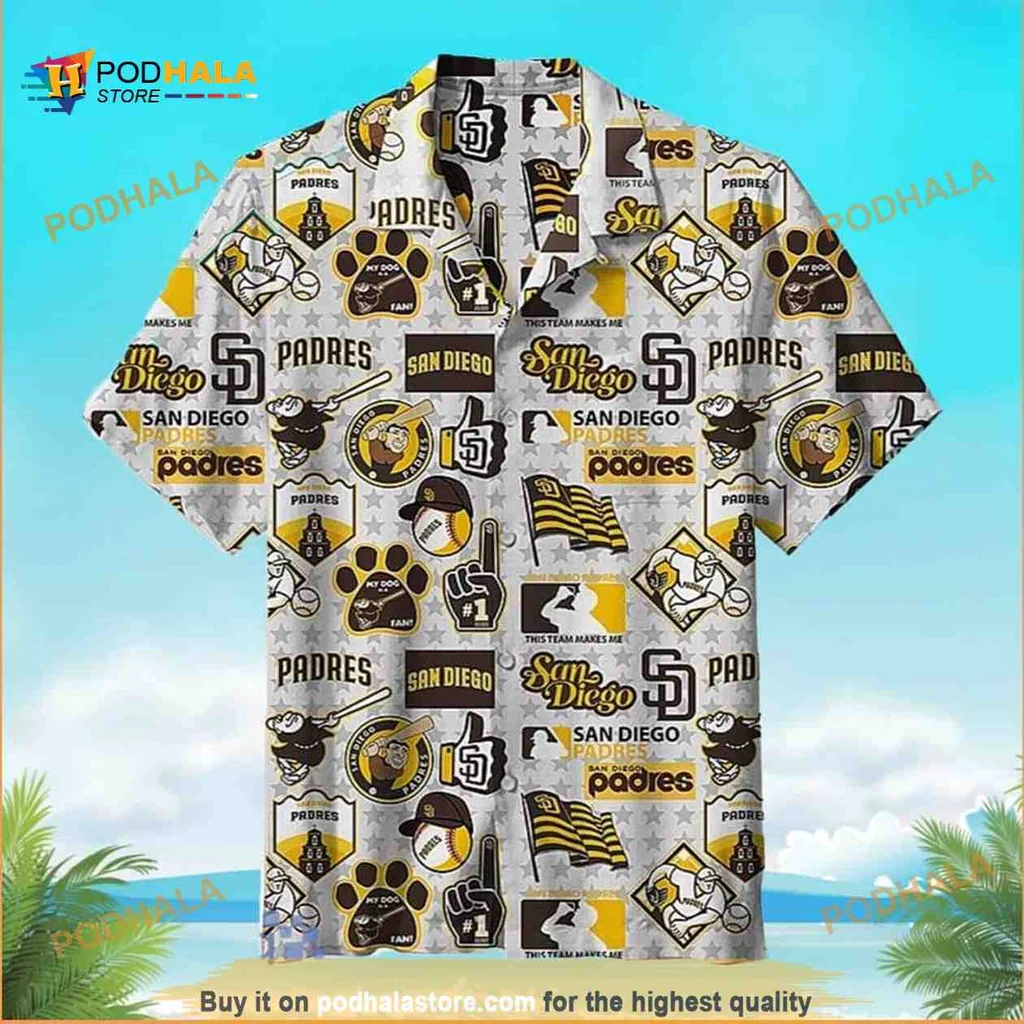 San Diego Padres Hawaiian Shirt With Vibrant Team Graphics