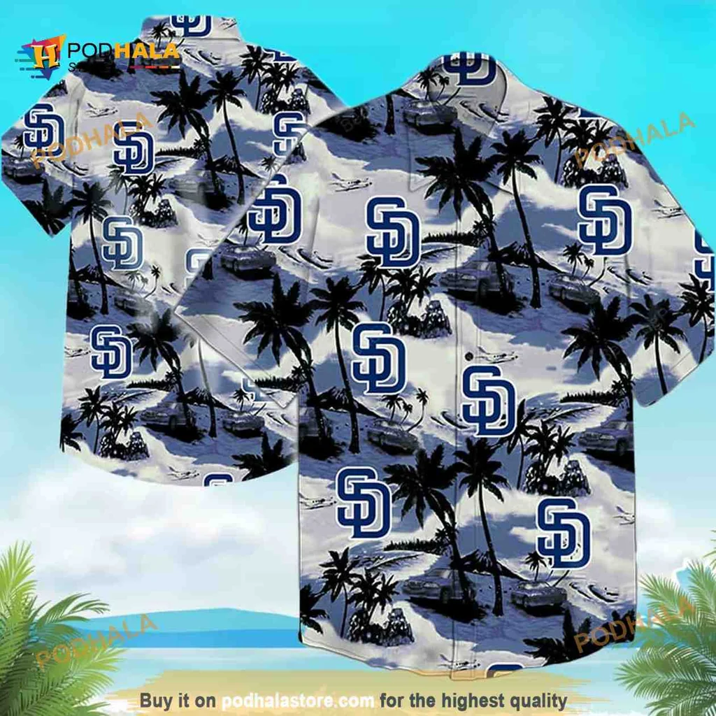 San Diego Padres Tropical Fan Shirt With Palm Trees And Beach Vibes
