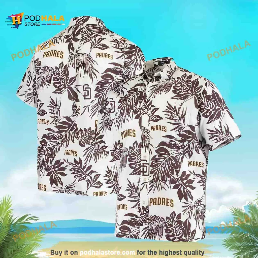 San Diego Padres Tropical Shirt With Hawaiian Floral Pattern