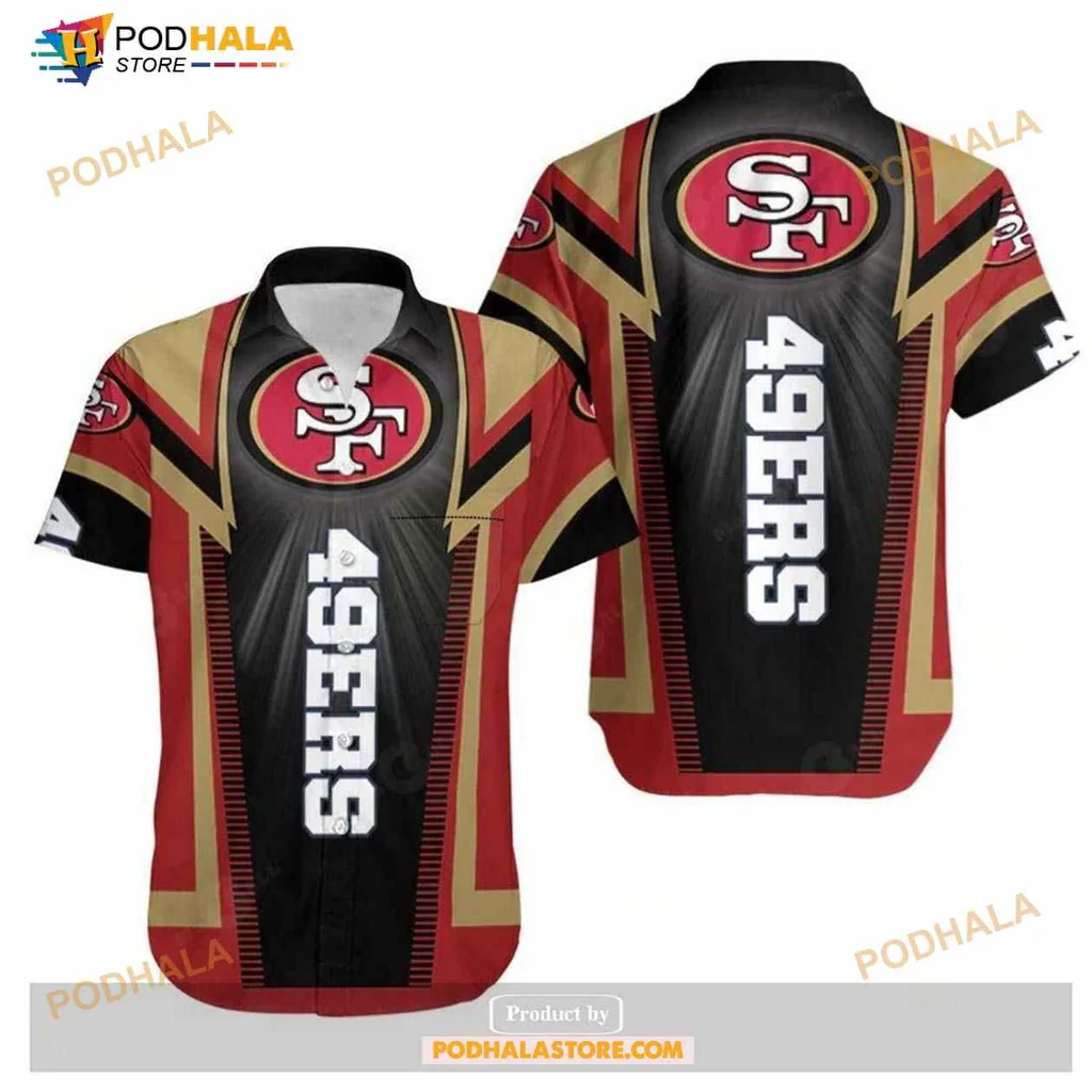 San Francisco 49ers Hawaiian Shirt With Bold Team Colors