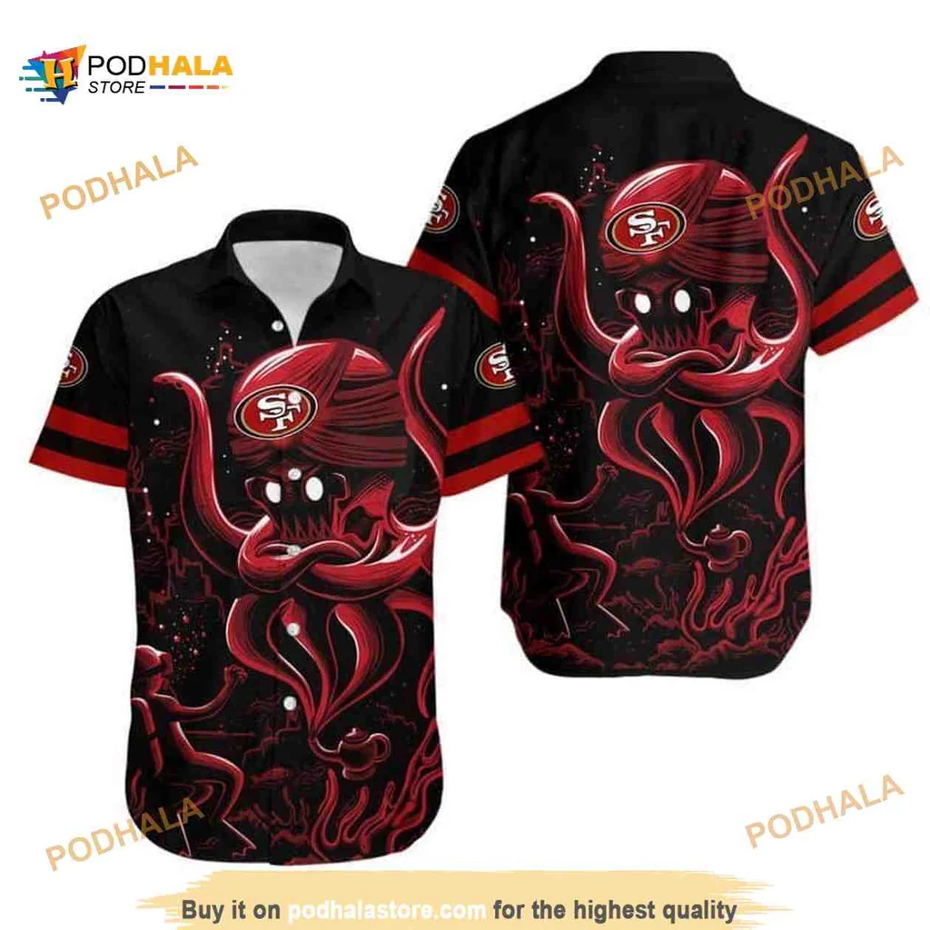 San Francisco 49ers Octopus Hawaiian Shirt For Beach Lovers