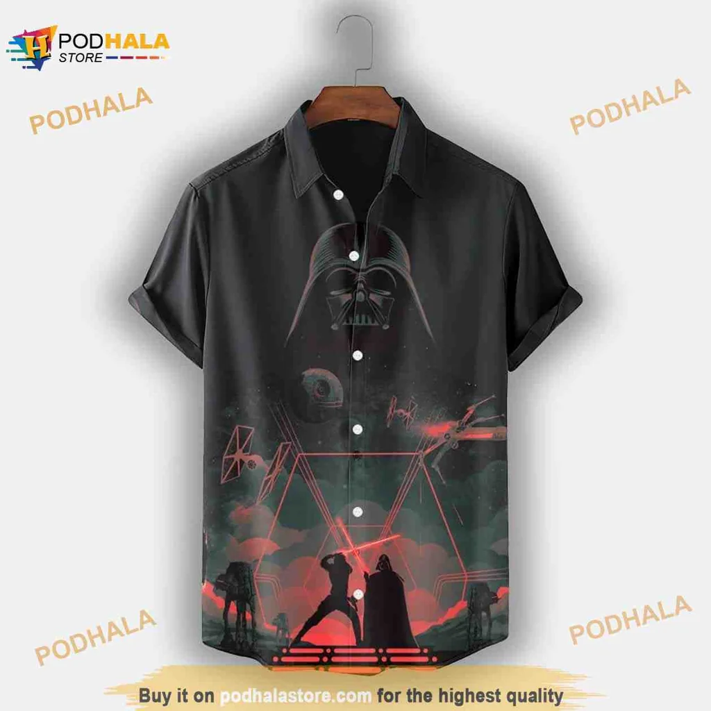 Sci Fi Synthwave Hawaiian Shirt Featuring Iconic Retro Design