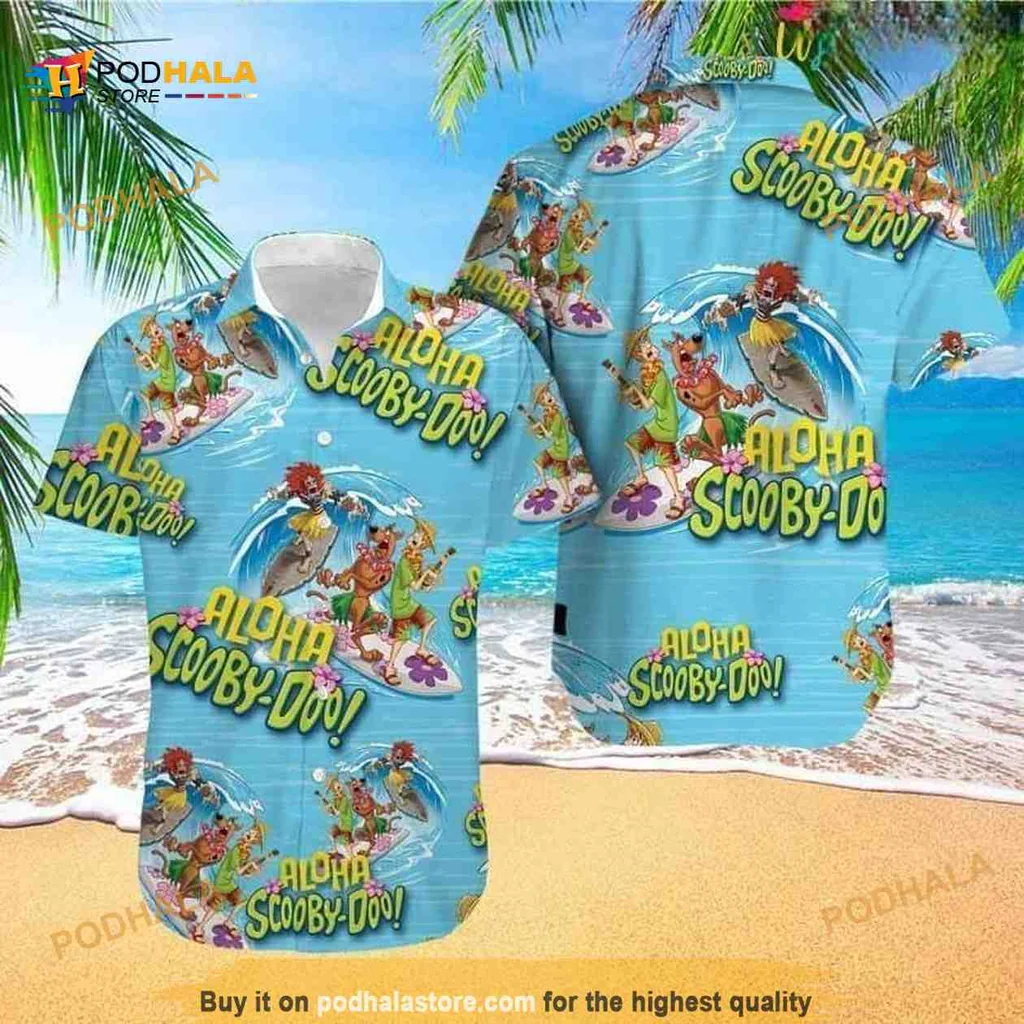 Scooby Doo Aloha Hawaiian Shirt With Fun Tropical Design