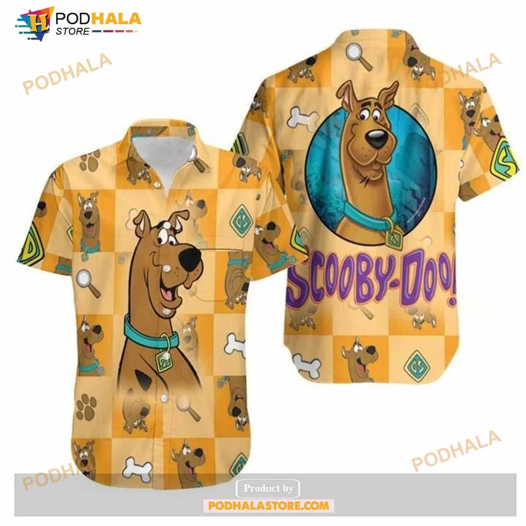 Scooby Doo Funny Hawaiian Shirt With Vibrant Cartoon Design