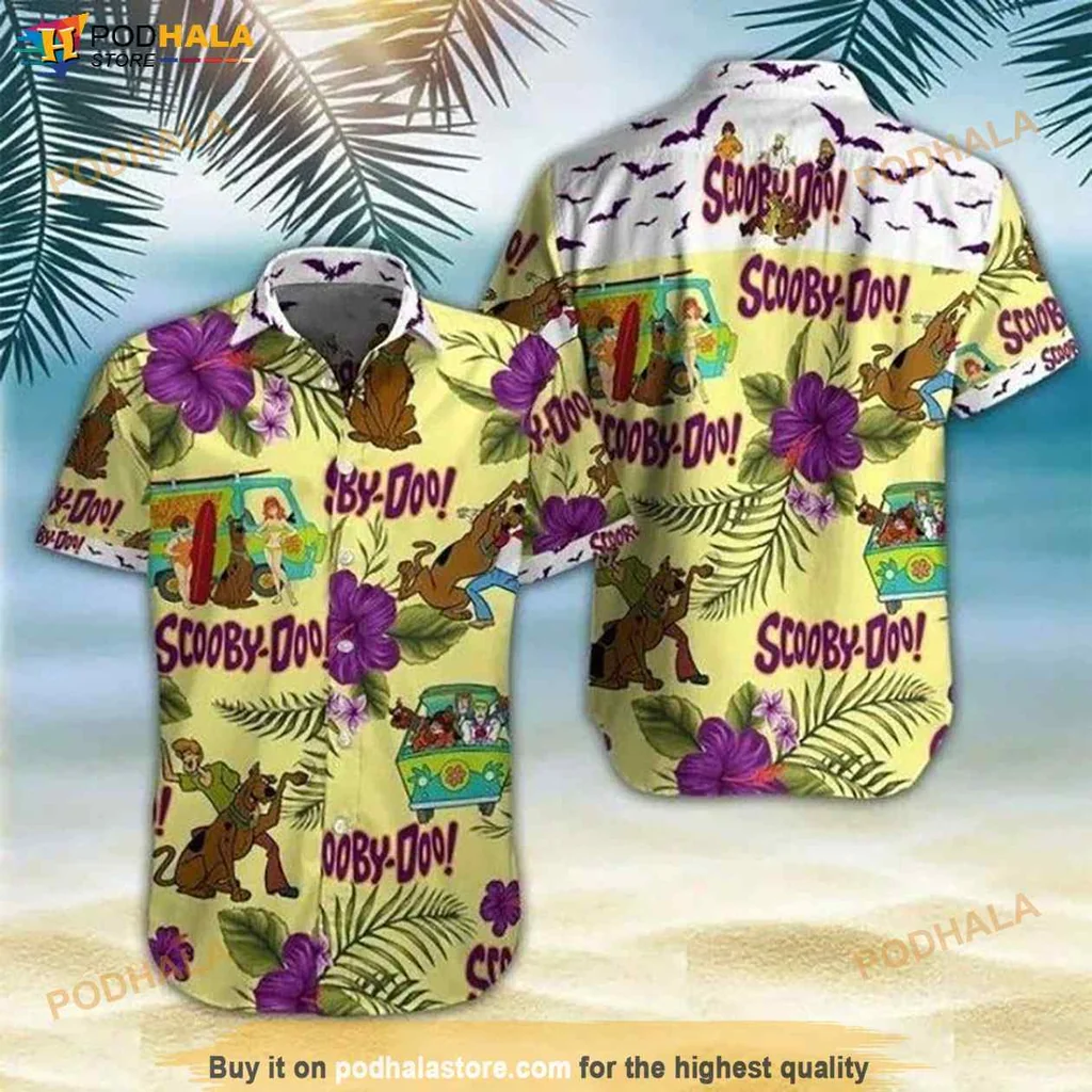 Scooby Doo Tropical Hawaiian Shirt, Vibrant Summer Shirt For Fans Of The Show