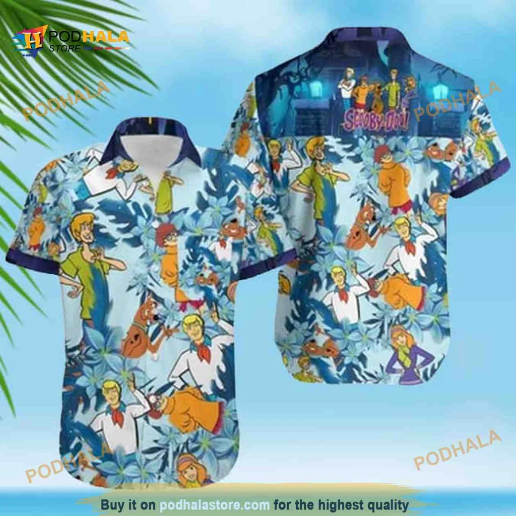 Scooby Doo Tropical Shirt Featuring Vibrant Hawaiian Print
