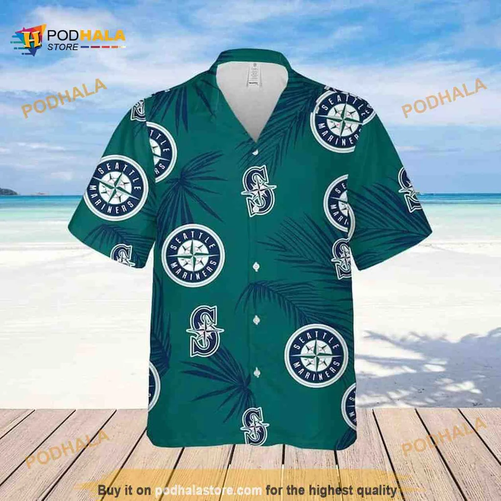 Seattle Mariners Palm Leaves Hawaiian Shirt With Tropical Vibe