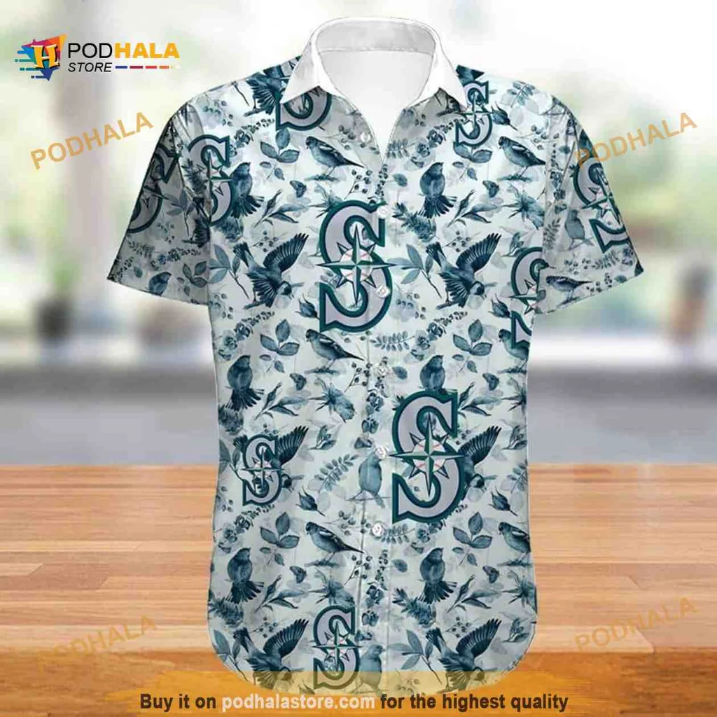 Seattle Mariners Tropical Bird Hawaiian Shirt With Vibrant Nature Design