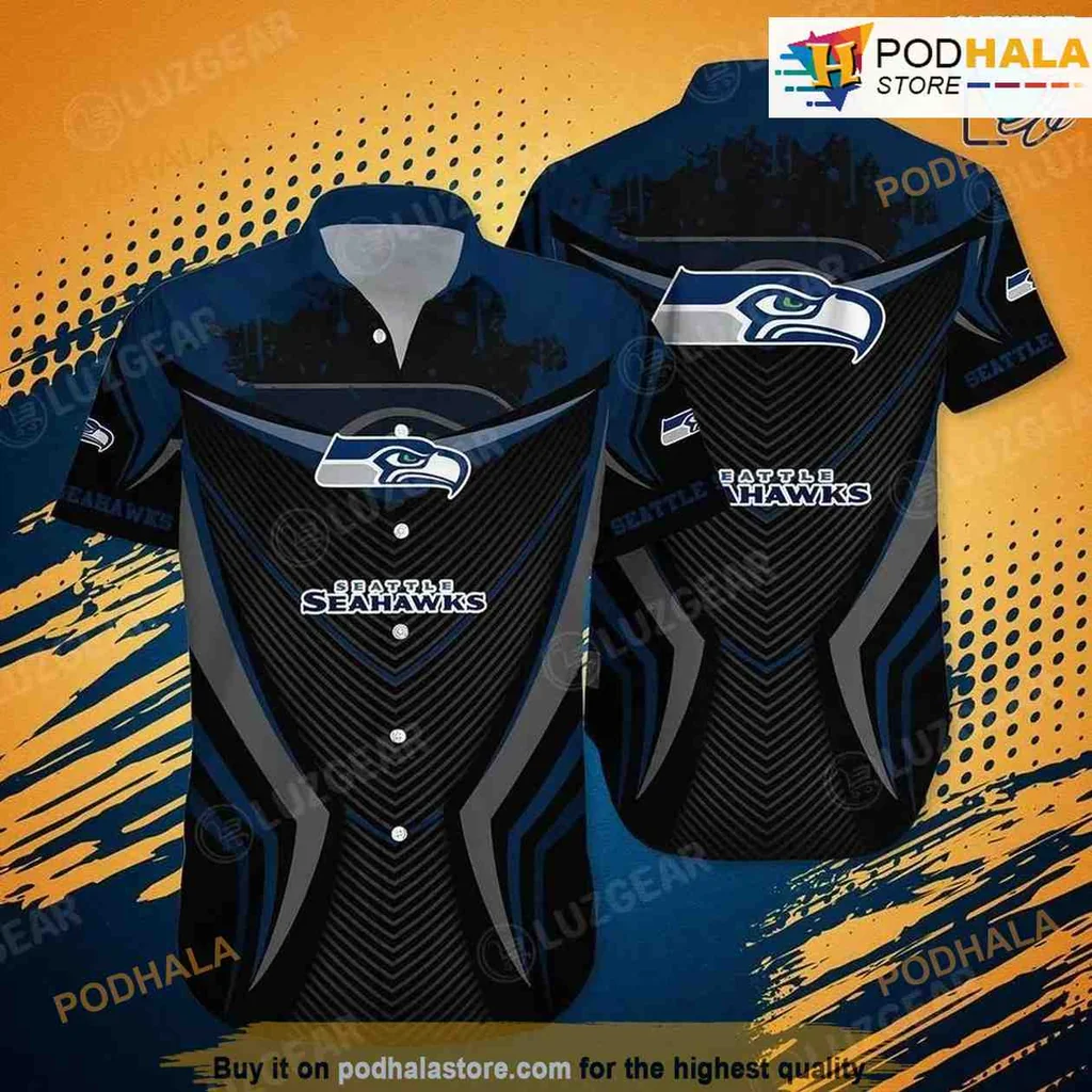 Seattle Seahawks Summer Hawaiian Shirt With Team Logo And Bold Design