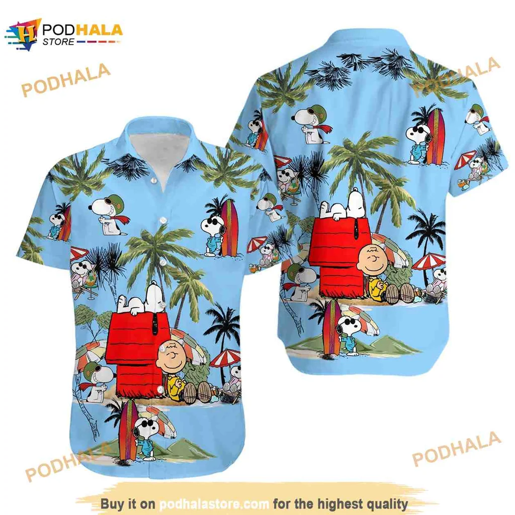 Snoopy Charlie Brown Hawaiian Shirt, Summer Beach Aloha Shirt For Fans