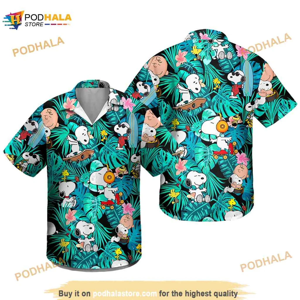 Snoopy Tropical Hawaiian Shirt With Charlie Brown And Vibrant Summer Design