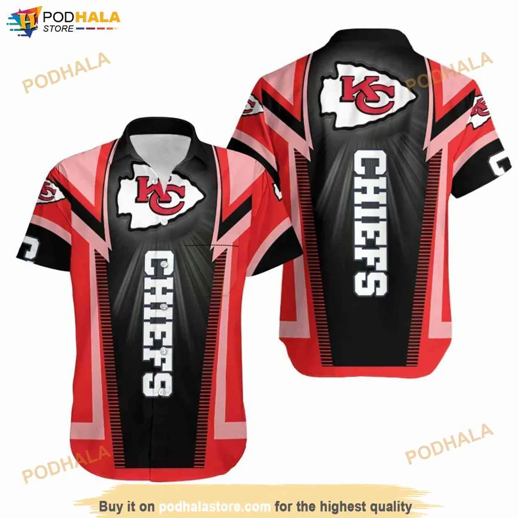 Sporty Chiefs Graphic Shirt, Kansas City Chiefs Logo Red Shirt For Fans