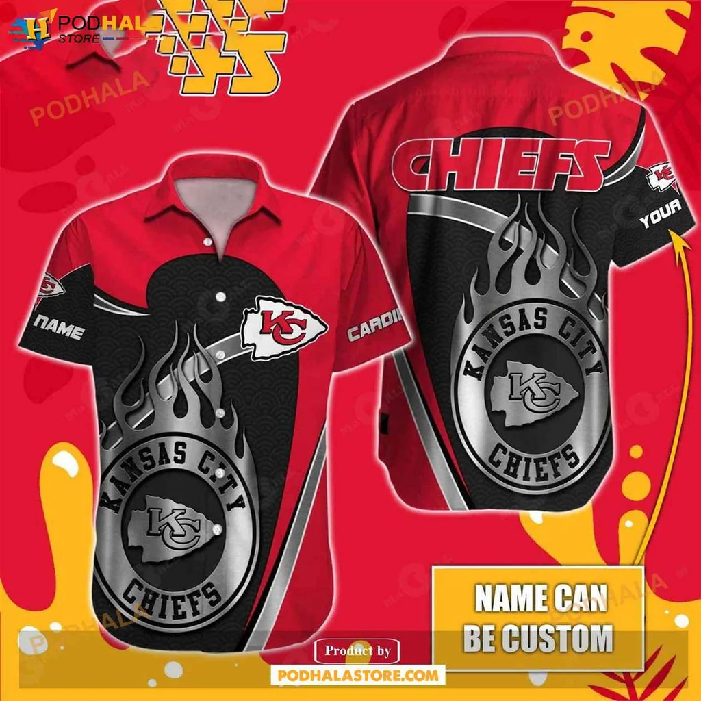 Sporty Proud Kansas City Chiefs Hawaiian Shirt, Personalized Andy Reid Design