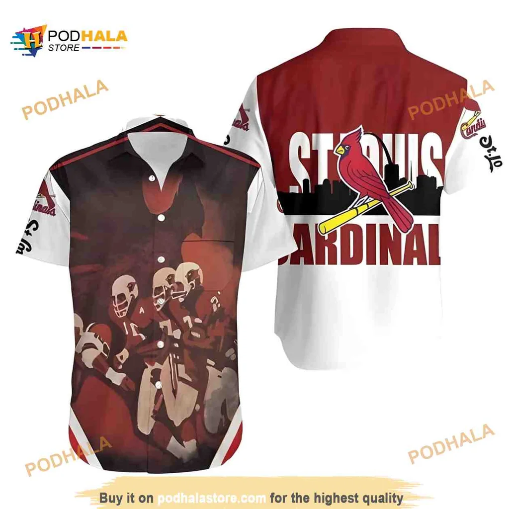 St Louis Cardinals Baseball Aloha Shirt With Dynamic Player Design