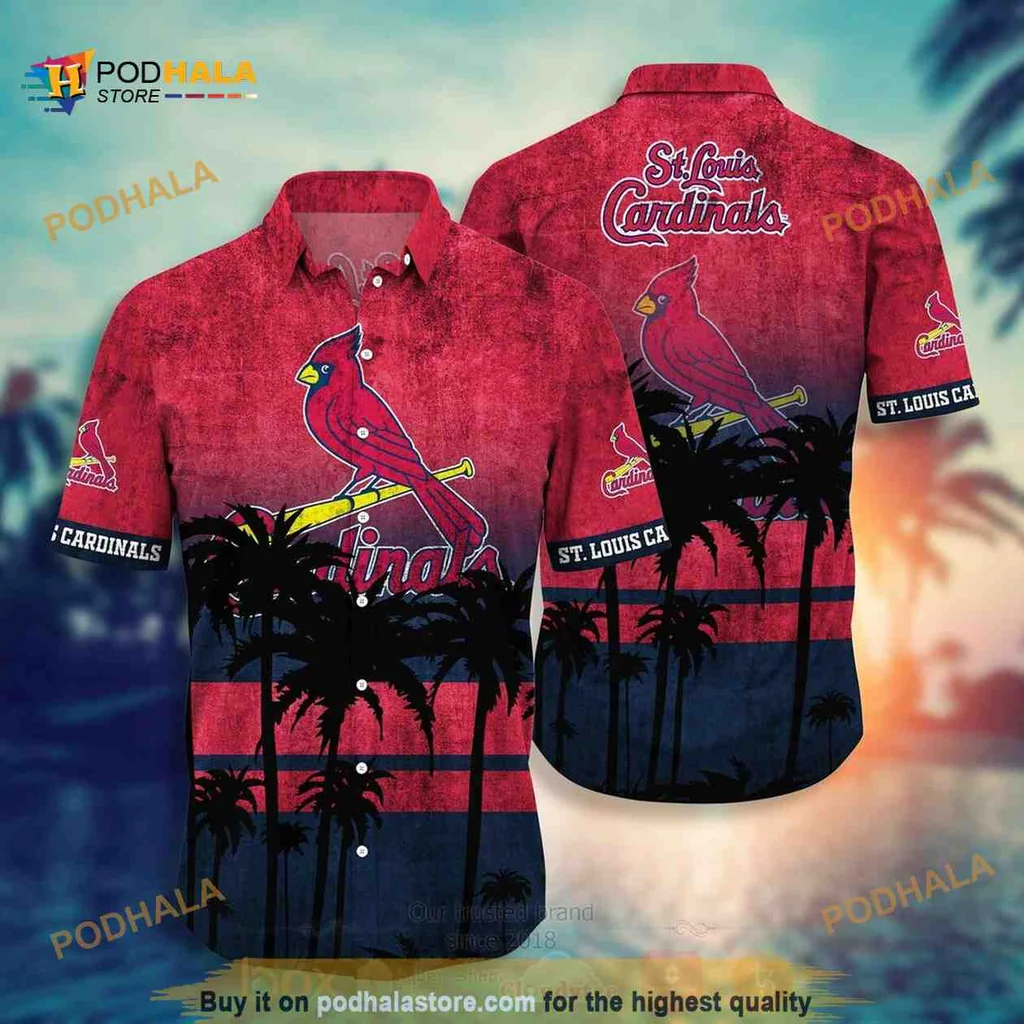 St Louis Cardinals Hawaiian Shirt With Vibrant Cardinal Design
