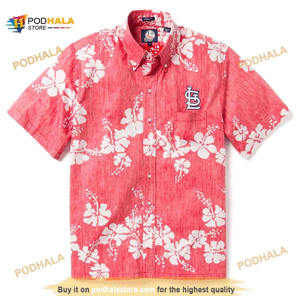 St Louis Cardinals Hibiscus Hawaiian Shirt With Floral Design