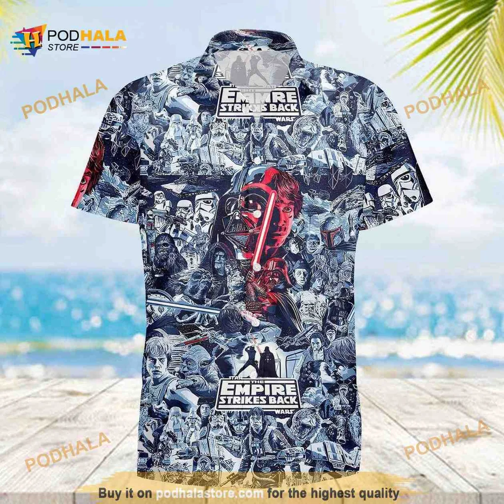 Star Wars Empire Strikes Back Hawaiian Shirt With Iconic Characters