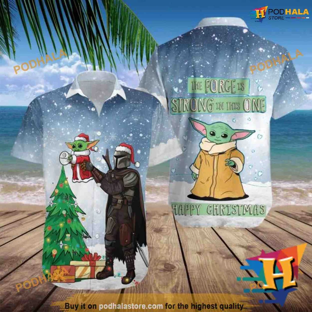 Star Wars Holiday Cheers Hawaiian Shirt, The Force Is Strong In This One