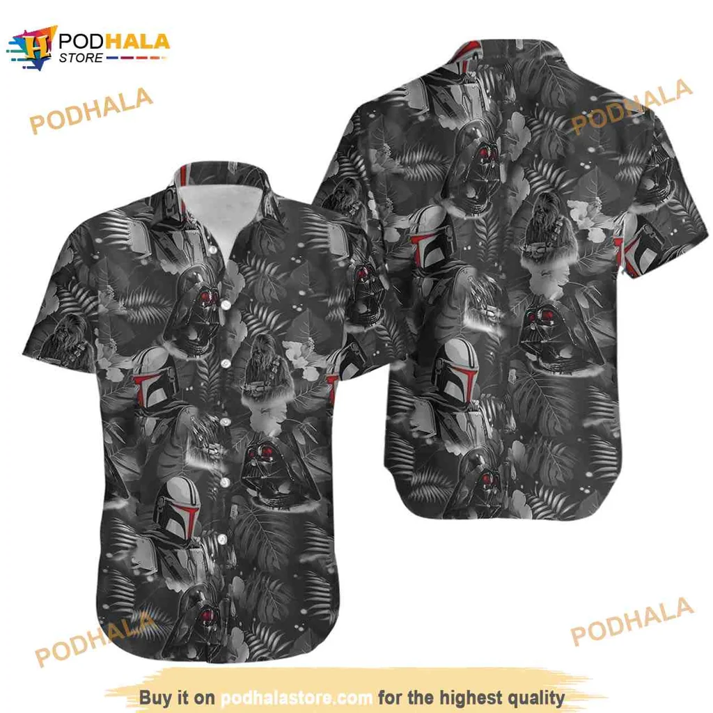 Star Wars Tropical Hawaiian Shirt Featuring Iconic Characters And Bold Design
