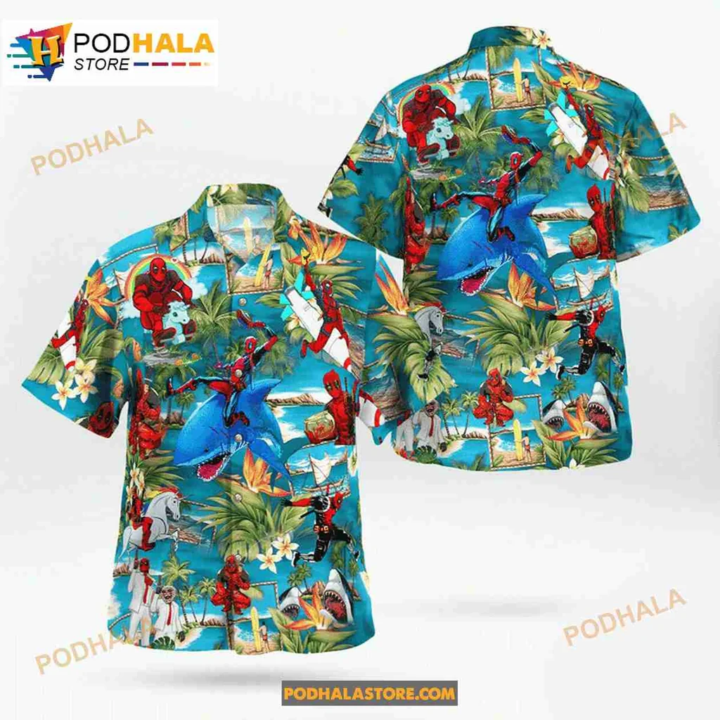 Superhero Beach Hawaiian Shirt With Vibrant Comic Book Characters