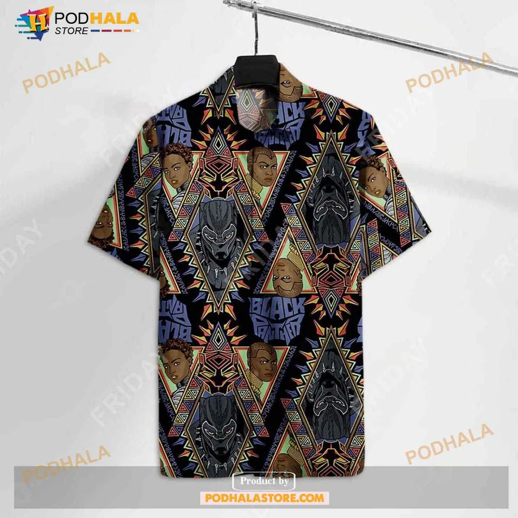 Superhero Comic Book Hawaiian Shirt With Vibrant Character Design