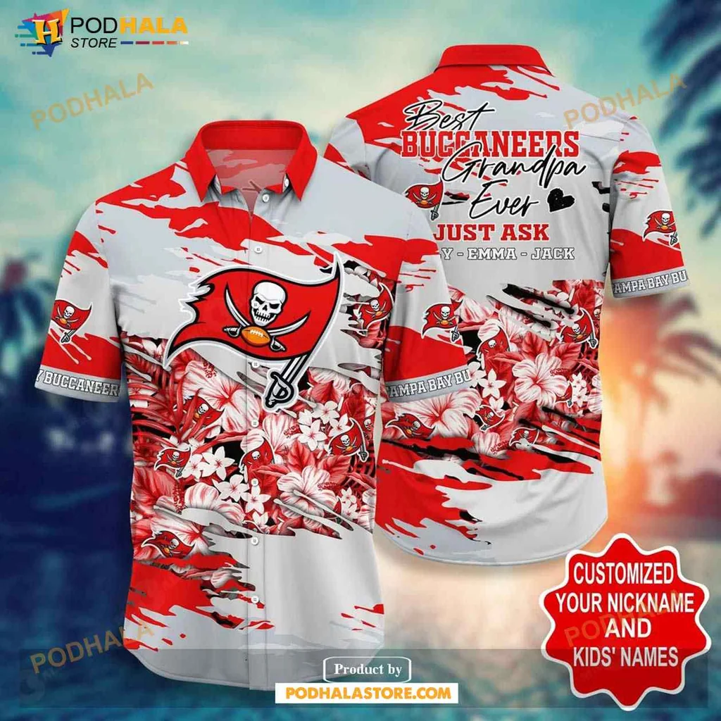 Tampa Bay Buccaneers Grandma Hawaiian Shirt, Best Buccaneers Grandma Ever Just Ask