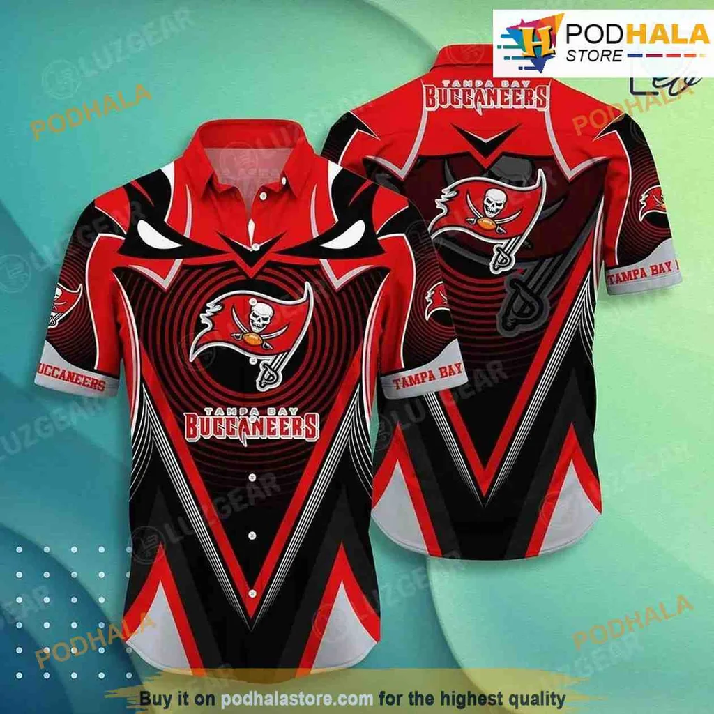 Tampa Bay Buccaneers Hawaiian Shirt Featuring Bold Team Logo And Colors