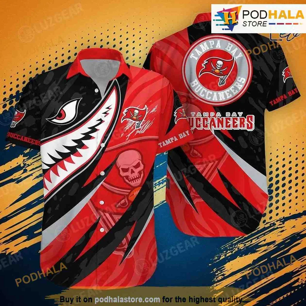 Tampa Bay Buccaneers Hawaiian Shirt With Bold Pirate Skull Design