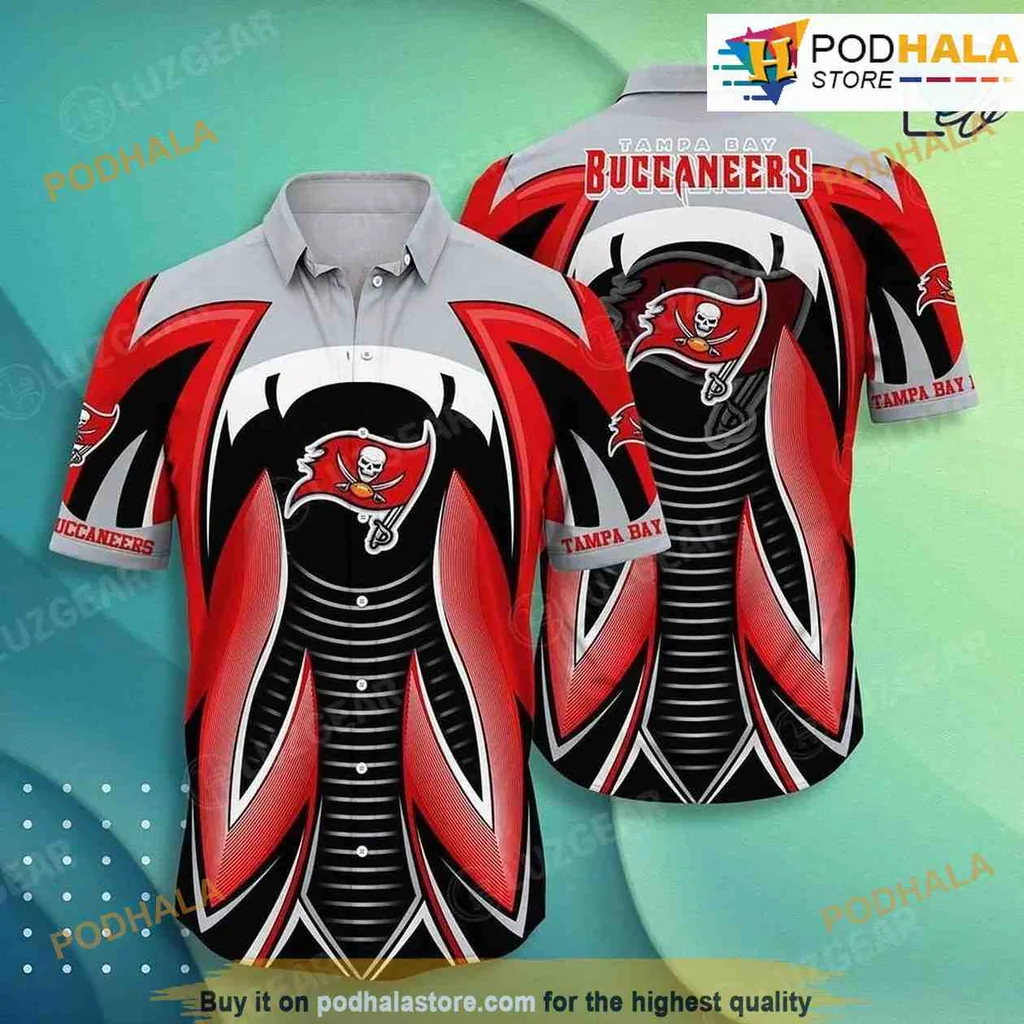 Tampa Bay Buccaneers Hawaiian Shirt With Bold Pirate Skull Design
