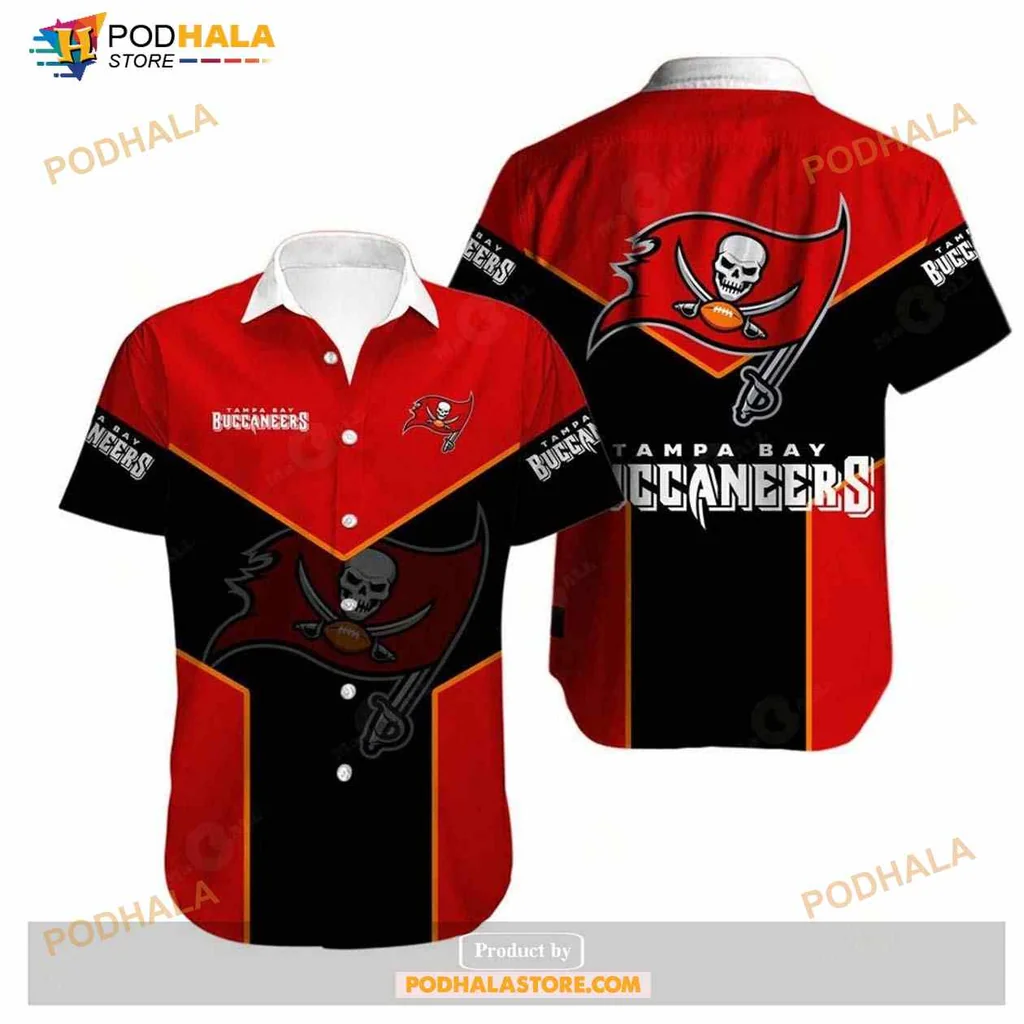Tampa Bay Buccaneers Hawaiian Shirt With Bold Pirate Skull Design