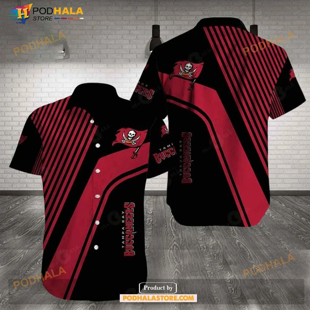 Tampa Bay Buccaneers Hawaiian Shirt With Bold Skull And Swords Design