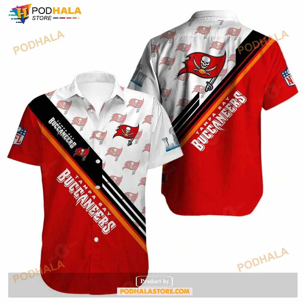 Tampa Bay Buccaneers Hawaiian Shirt With Bold Team Logo And Colors