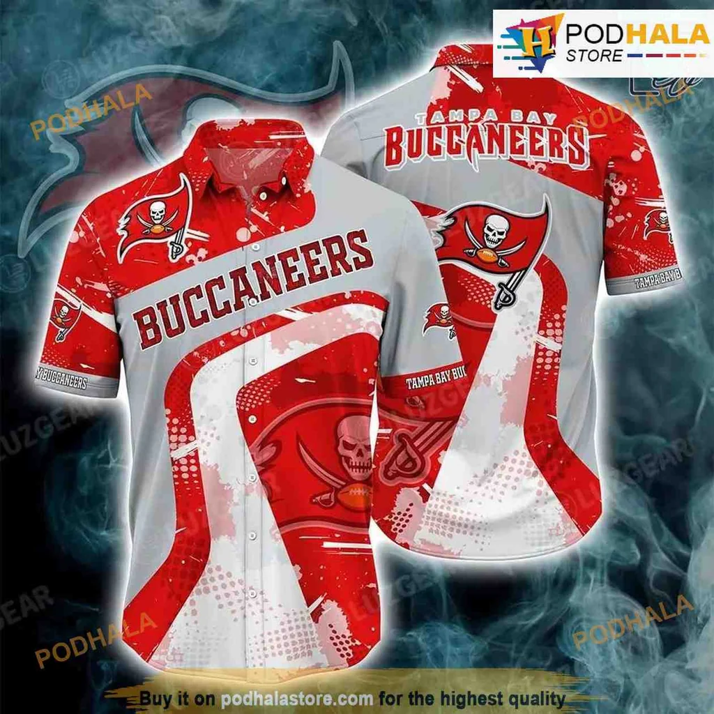 Tampa Bay Buccaneers Summer Beach Shirt With Bold Logo And Colors