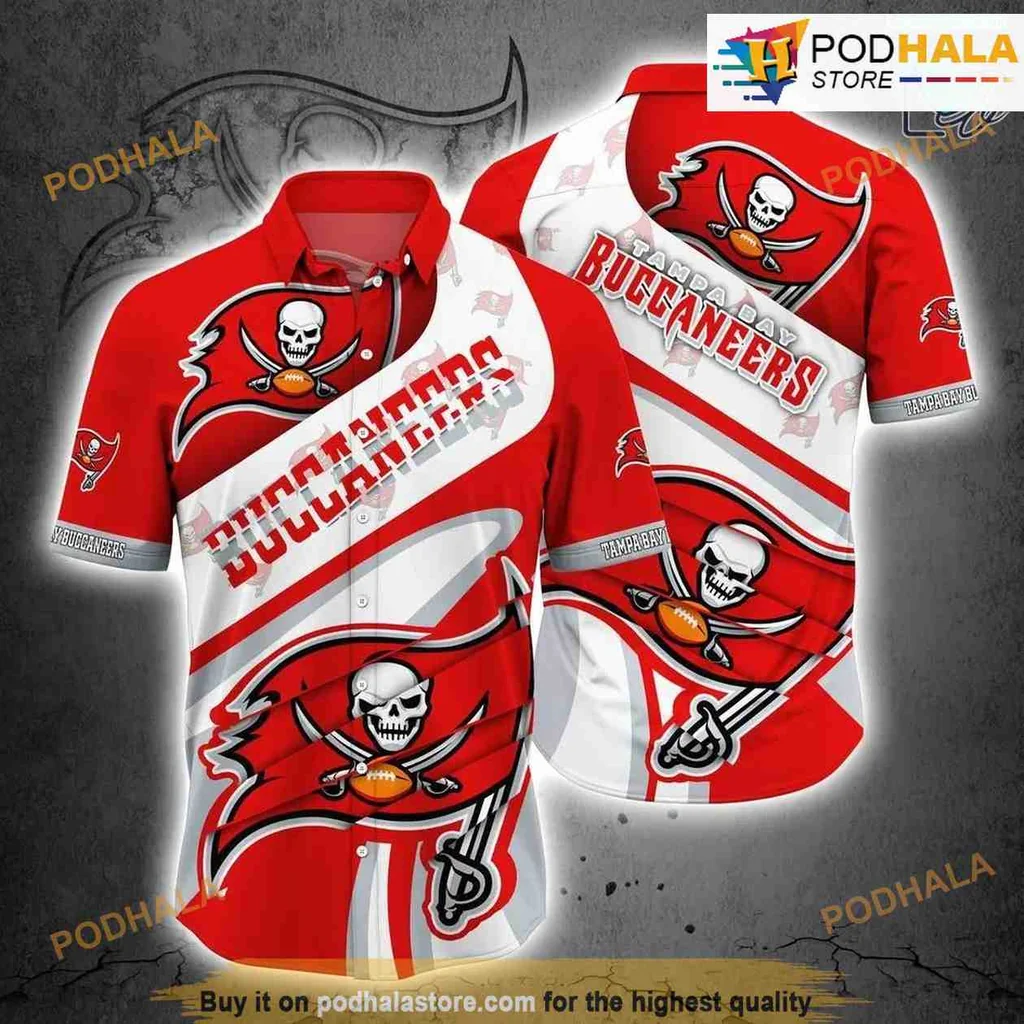 Tampa Bay Buccaneers Summer Hawaiian Shirt With Bold Team Logo