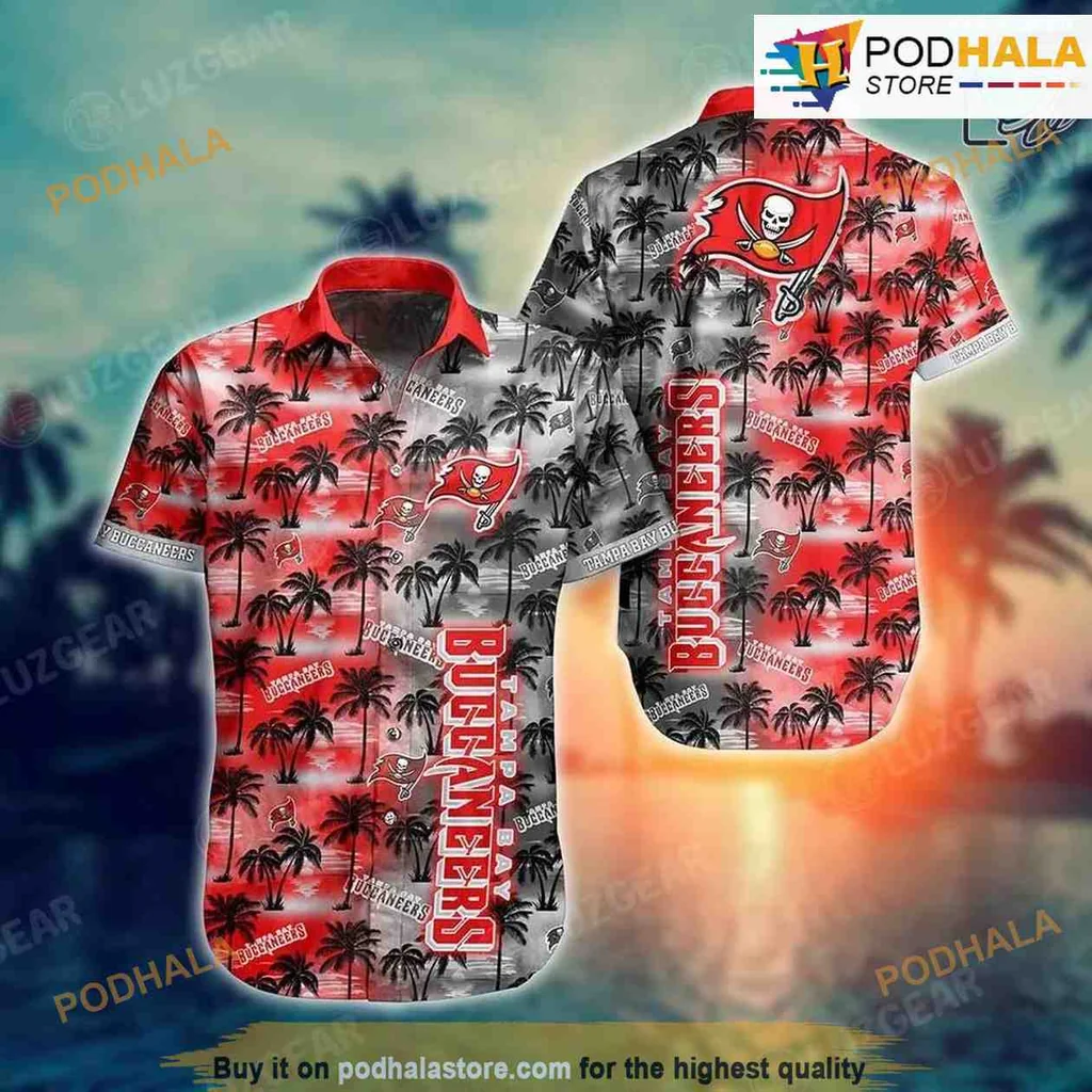 Tampa Bay Buccaneers Tropical Hawaiian Shirt With Vibrant Design