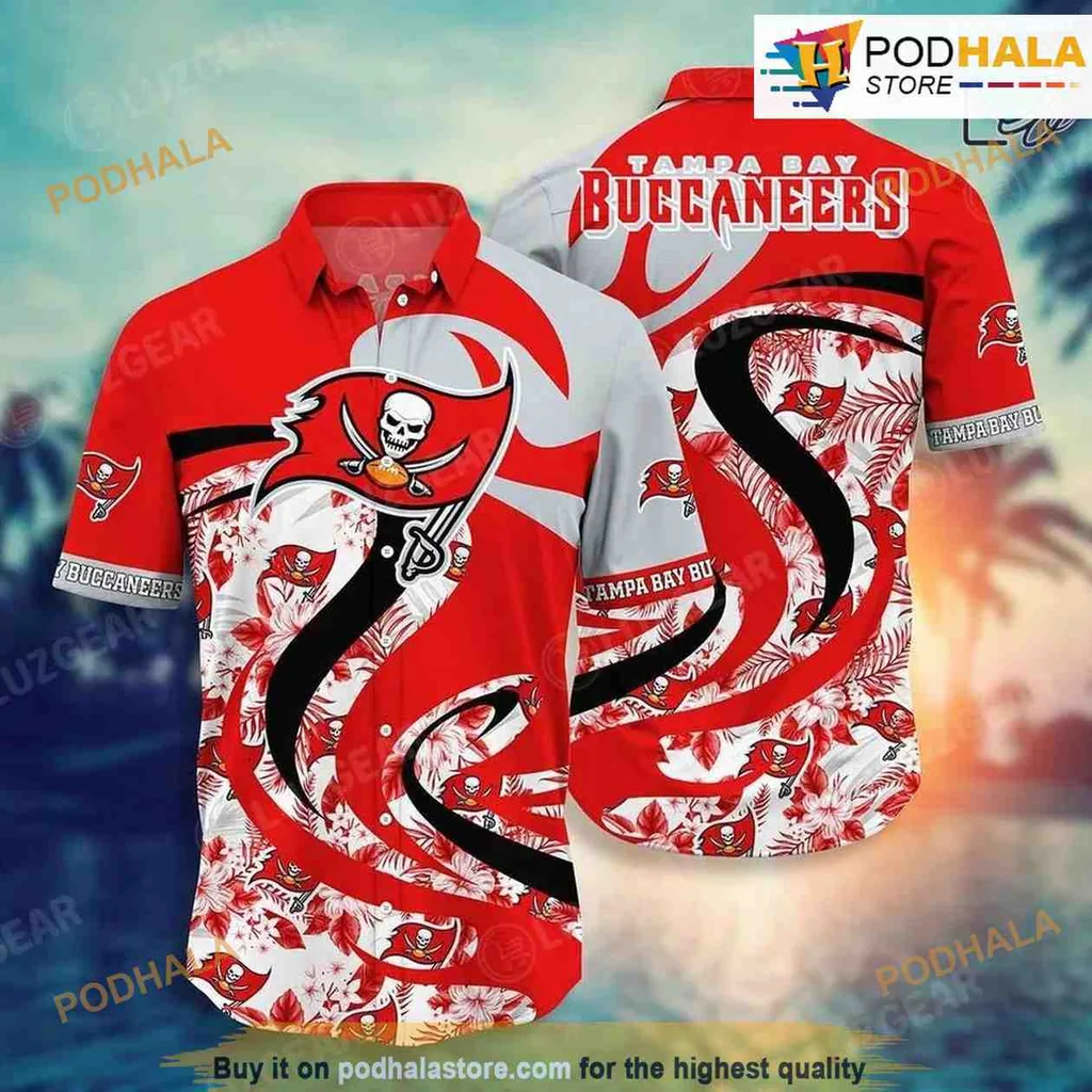 Tampa Bay Buccaneers Tropical Hawaiian Shirt With Vibrant Team Logo