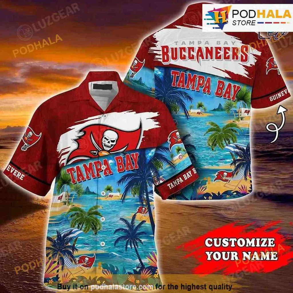 Tampa Bay Buccaneers Tropical Sunset Shirt, Vibrant Summer Design For Fans
